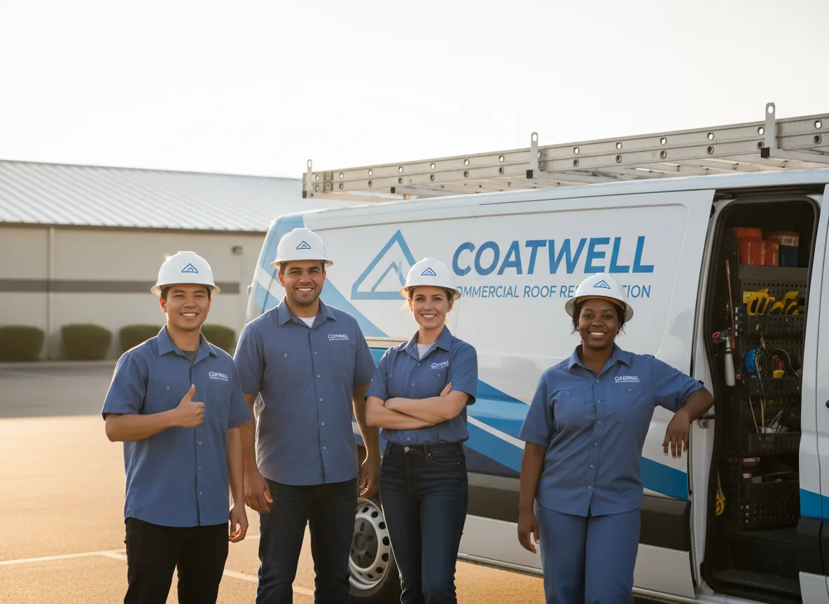 Commercial roof coating company in Fisher, IL
